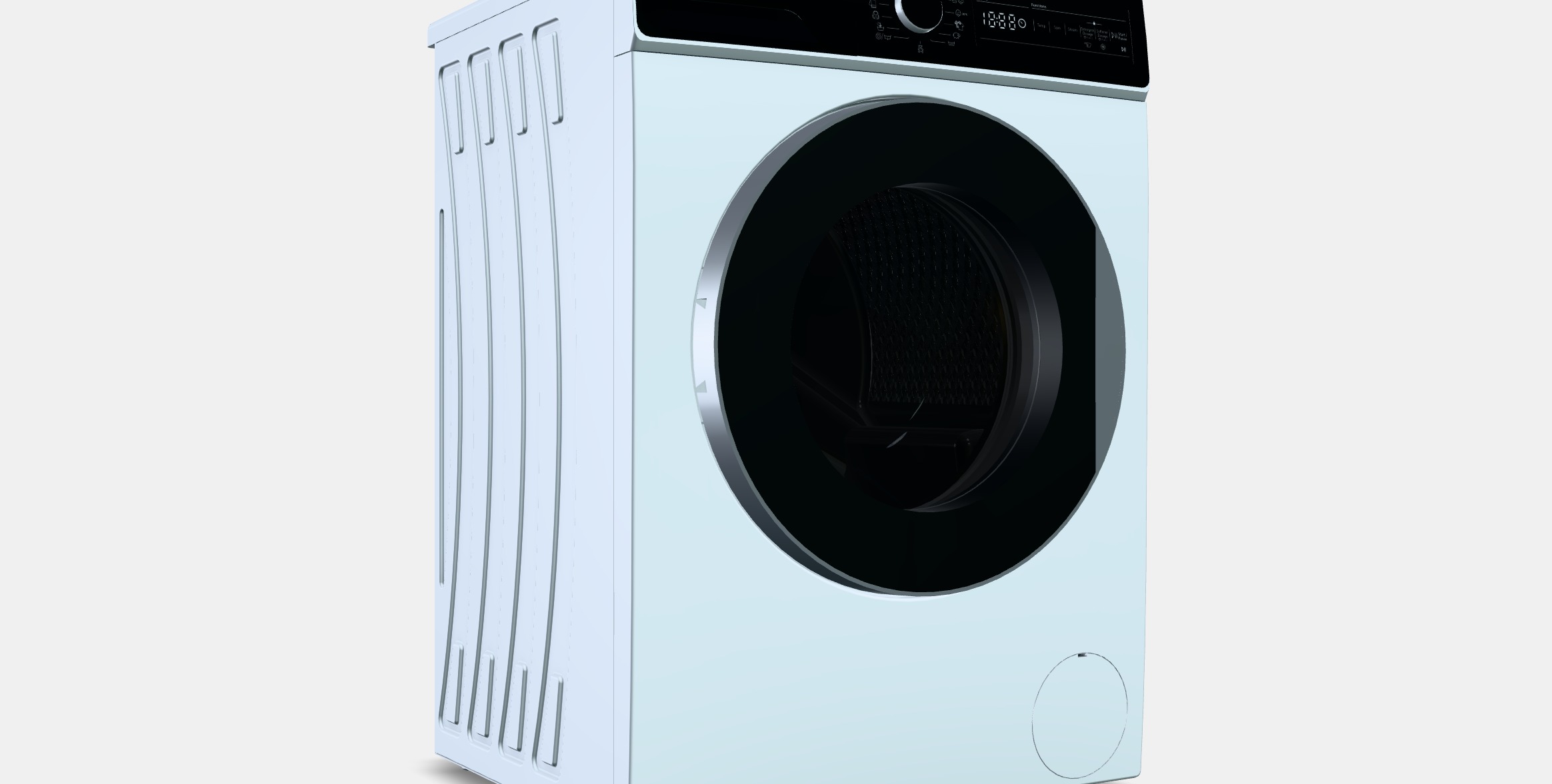 Siguro SGR-WM-A911W Profi Steam Low-poly 3D model_9