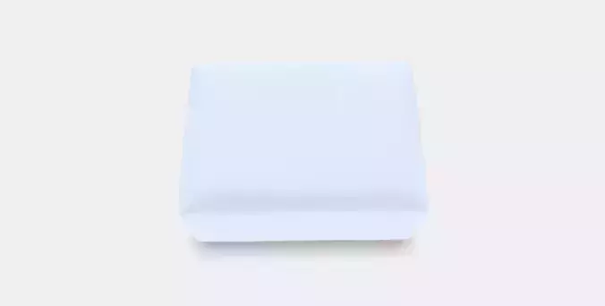 VIMLE Footstool with storage 2 Low-poly 3D model