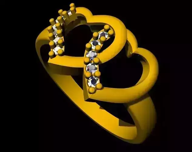 Heart Ring 3dm file