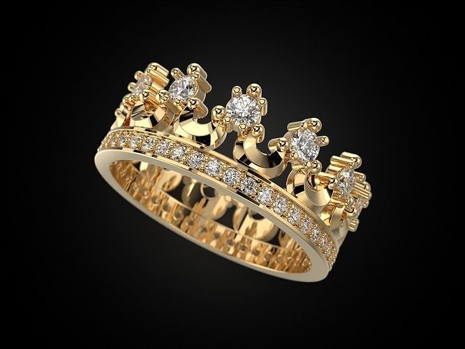 Crown ring 2 V2 3D print model