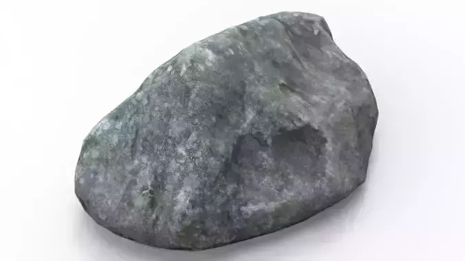 Realistic Gray Rock Model Low-poly 3D model