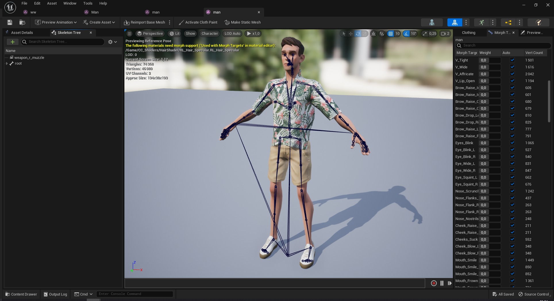 Cartoon Man Dancing stylized human Low-poly 3D model_28
