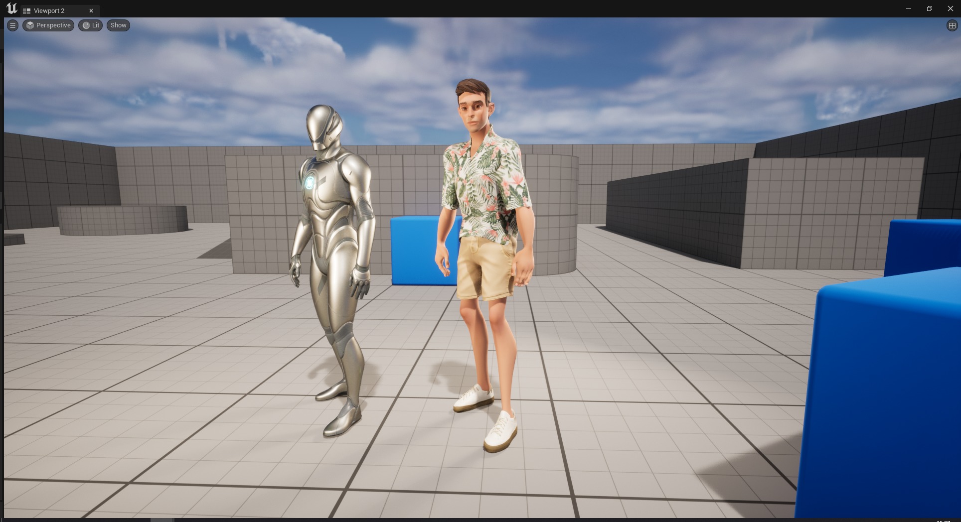 Cartoon Man Dancing stylized human Low-poly 3D model_27