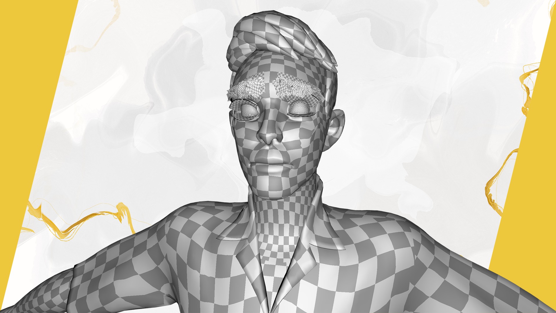 Cartoon Man Dancing stylized human Low-poly 3D model_30