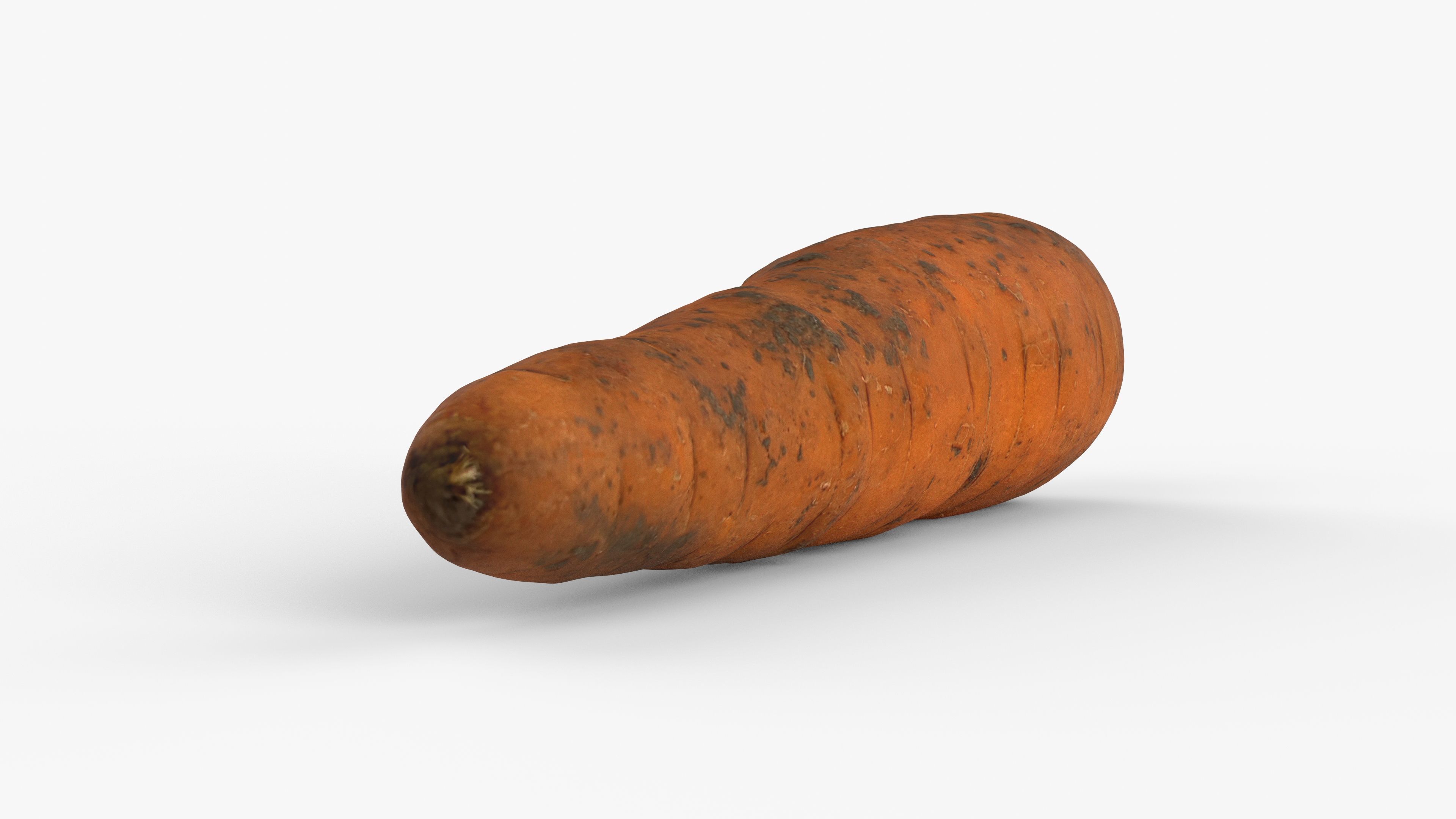 Photorealistic 3D scan of carrot Low-poly 3D model_5