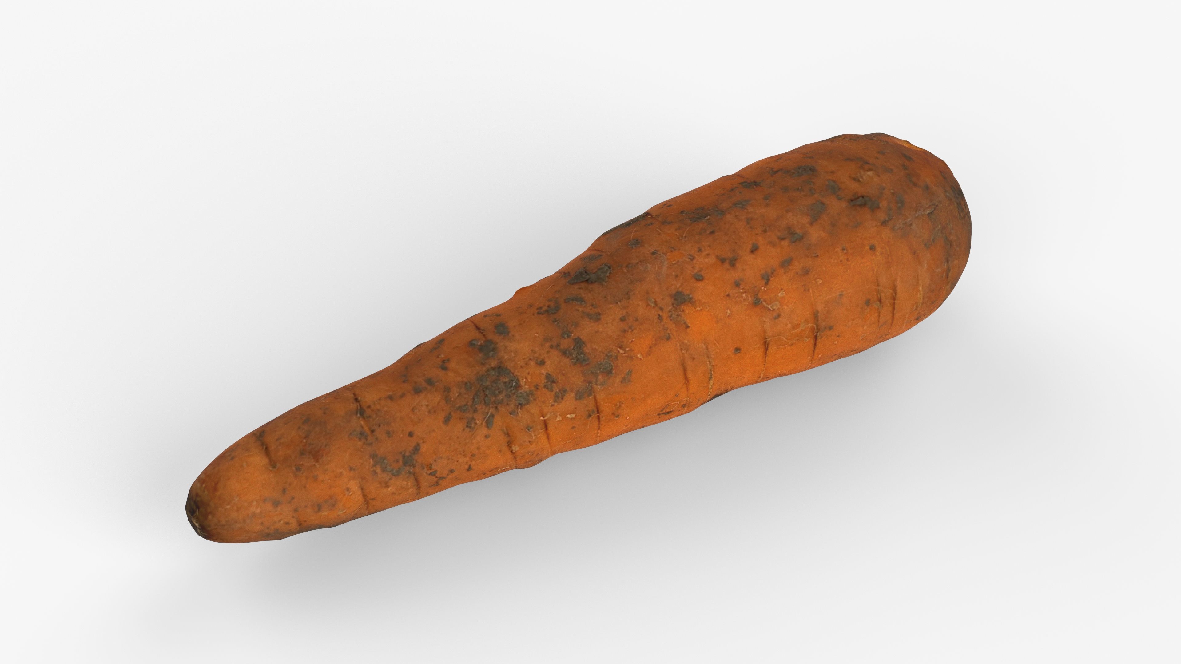 Photorealistic 3D scan of carrot Low-poly 3D model_7