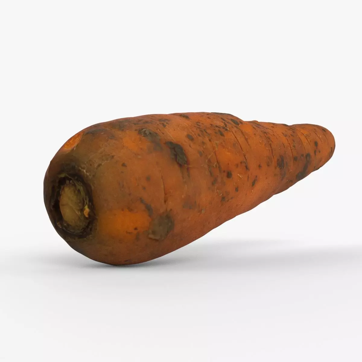 Photorealistic 3D scan of carrot Low-poly 3D model_0