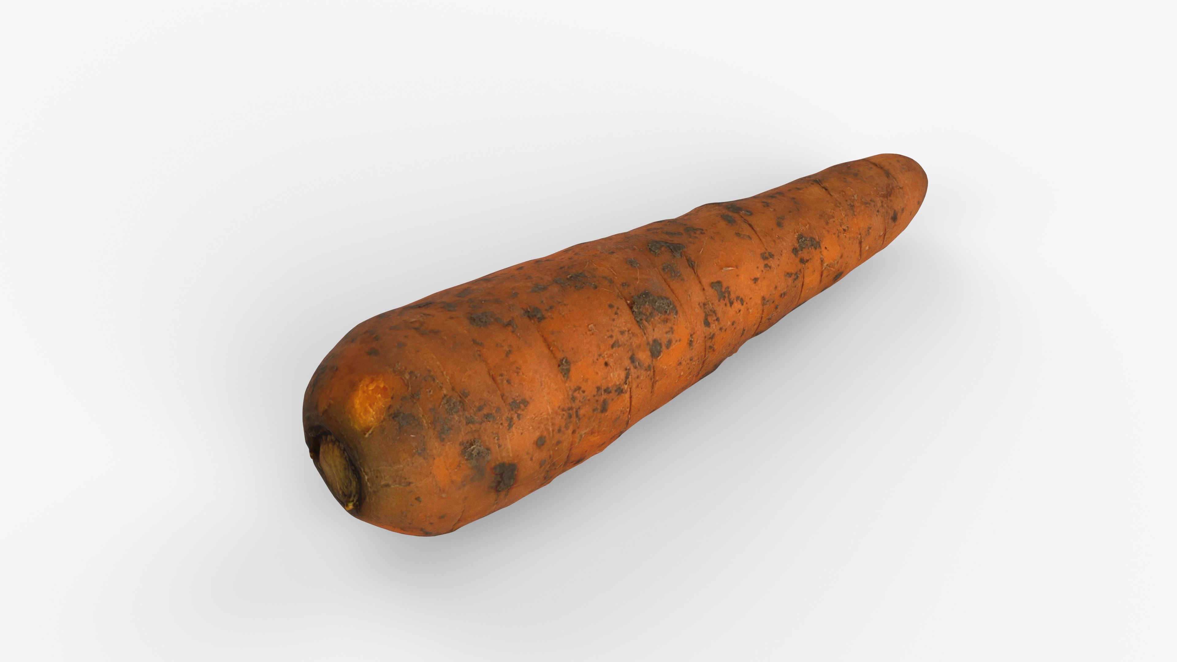 Photorealistic 3D scan of carrot Low-poly 3D model_11