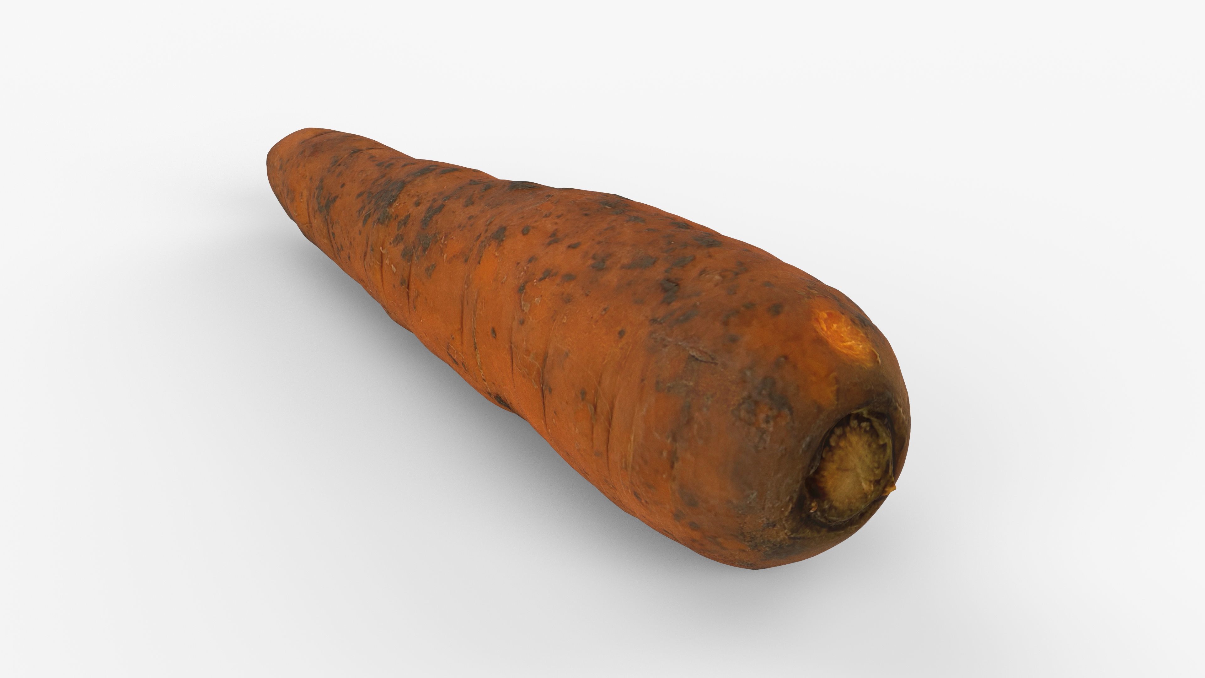Photorealistic 3D scan of carrot Low-poly 3D model_10