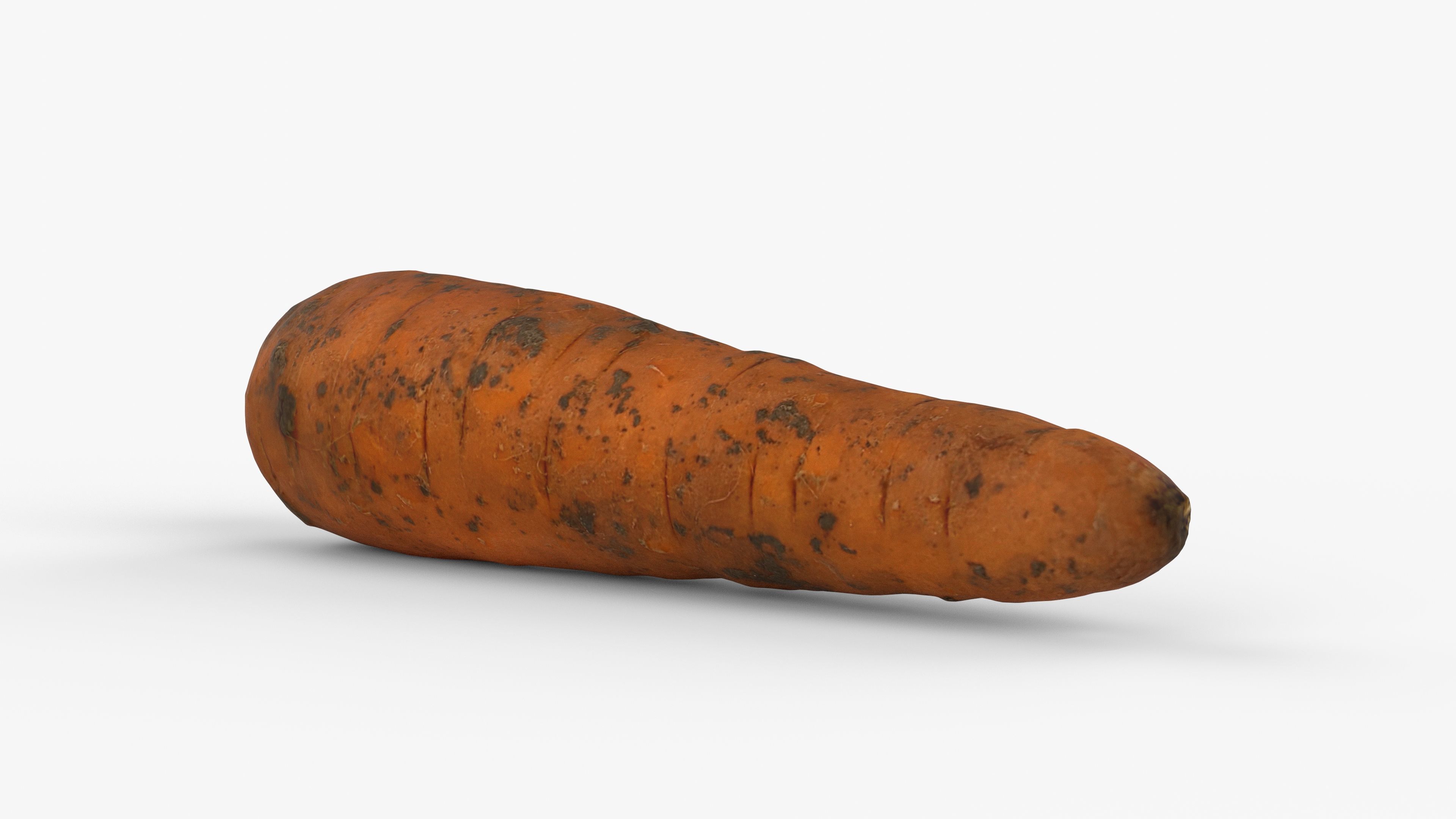 Photorealistic 3D scan of carrot Low-poly 3D model_6