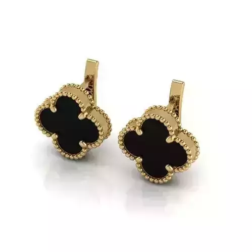 Earrings flower Model 6049