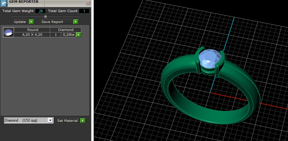 Solitaire ring Model 6043 3D print model_7