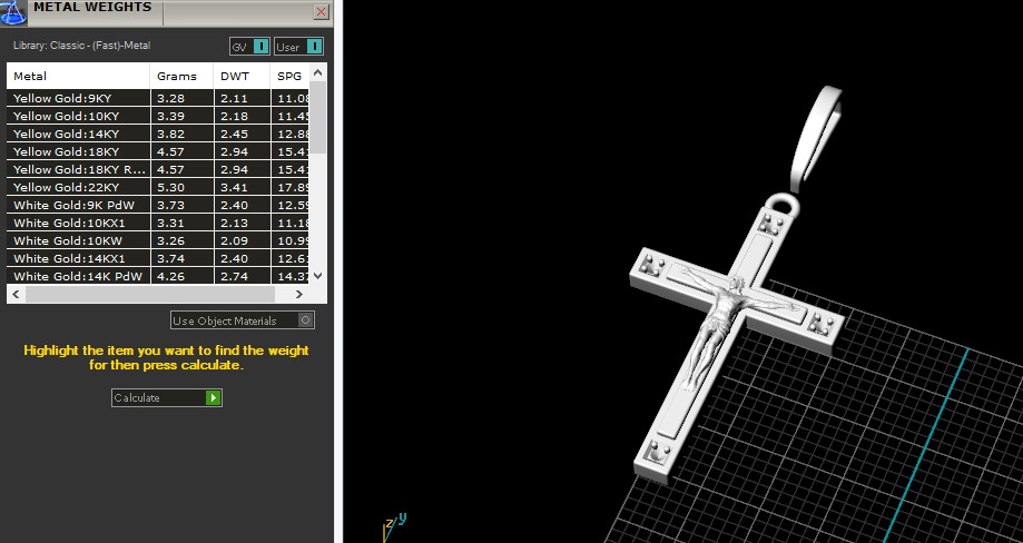 Pendant cross Model 6020 3D print model_6