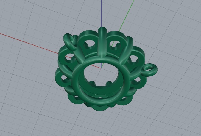 Pendant Model 6017 3D print model_3
