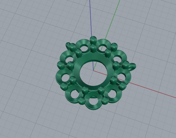 Pendant Model 6017 3D print model_2