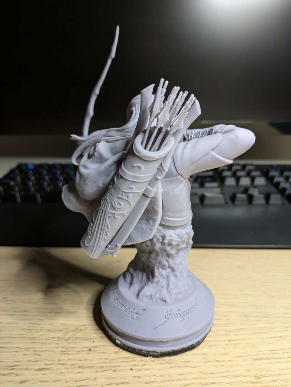 Legolas bust 3D print model_5