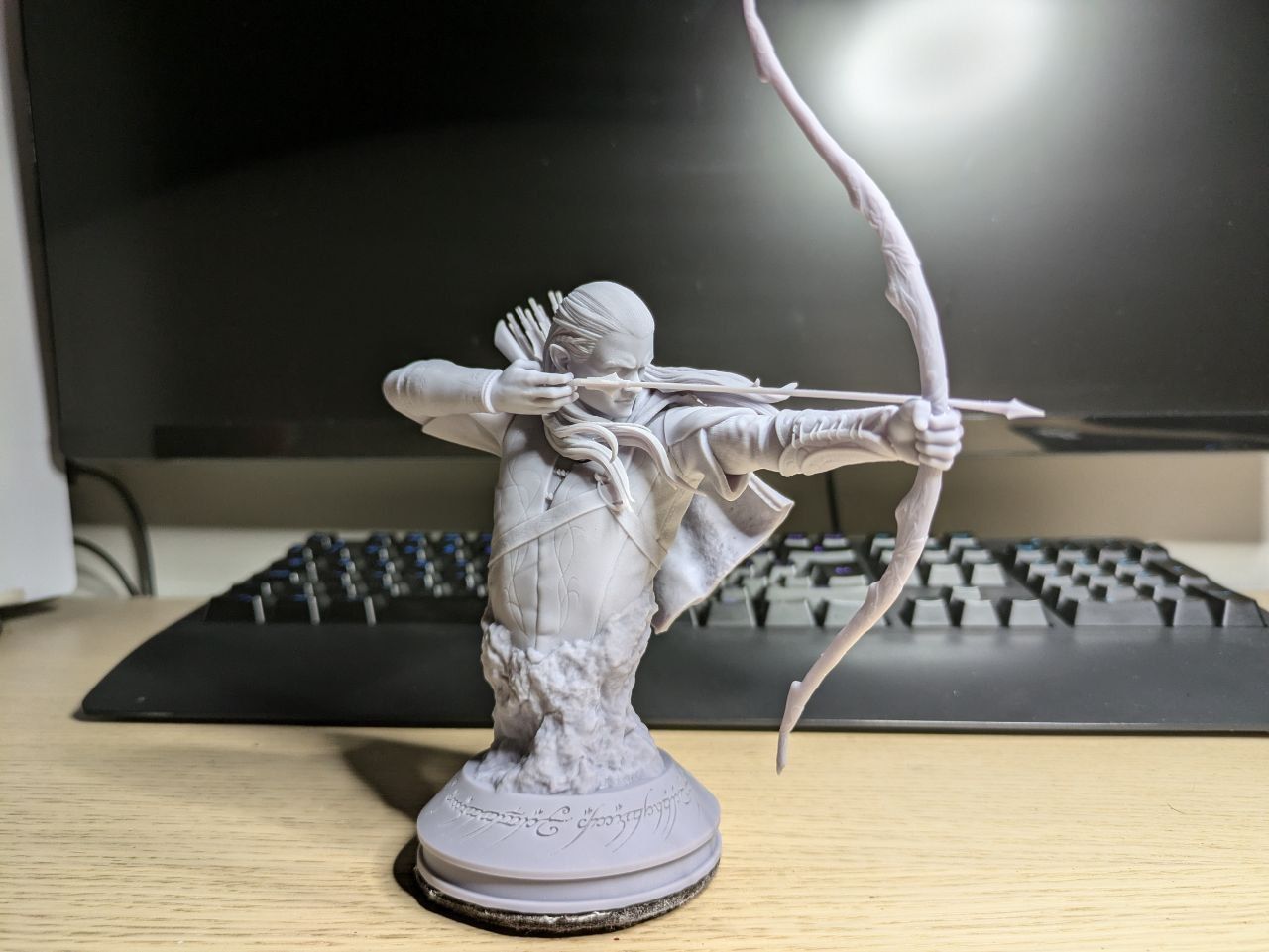 Legolas bust 3D print model_6