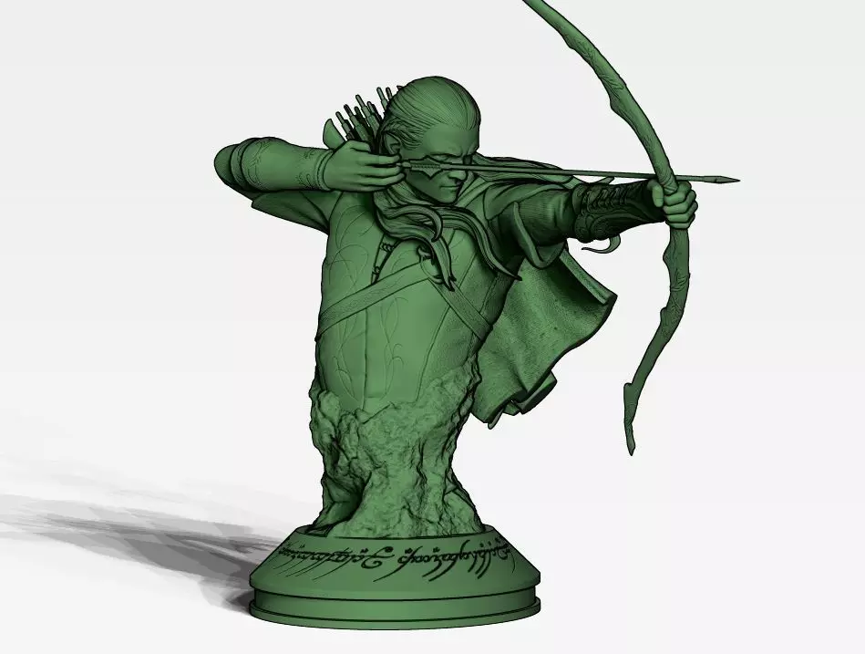 Legolas bust 3D print model_0
