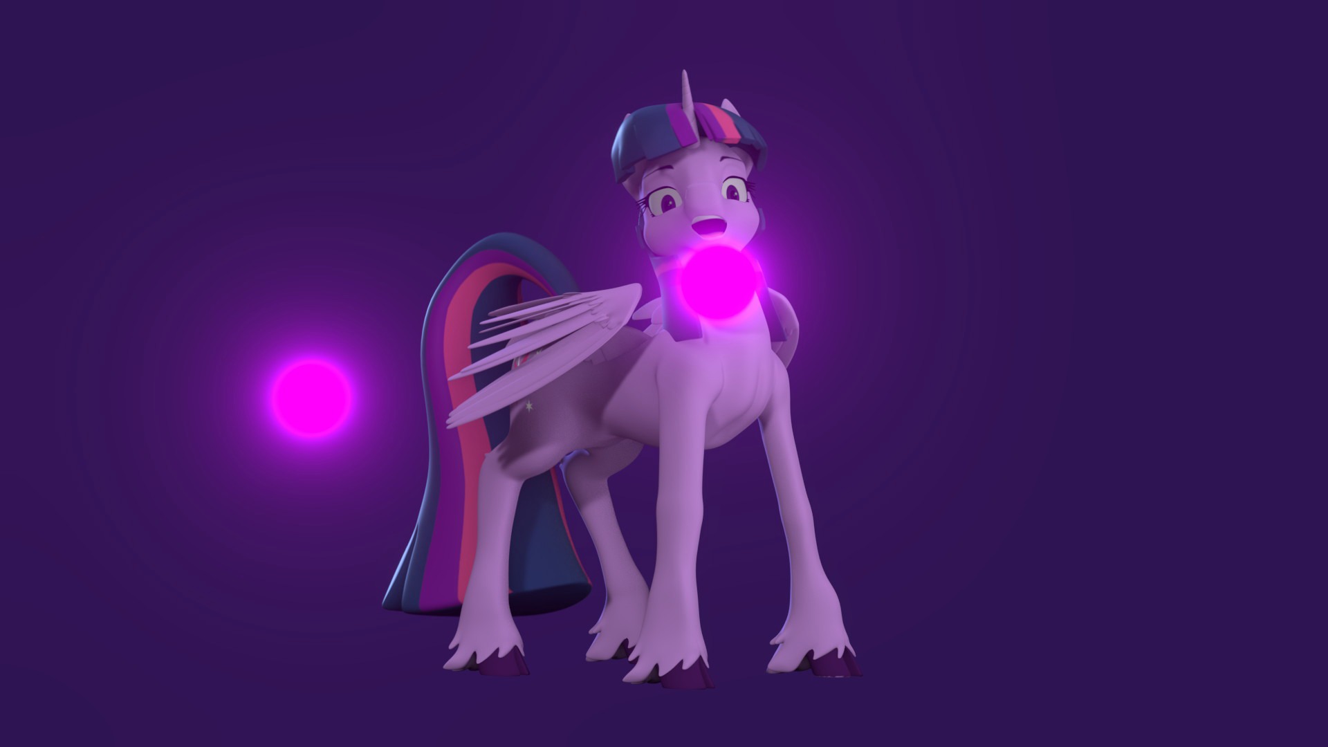 Twilight Sparkle Low-poly 3D model_8