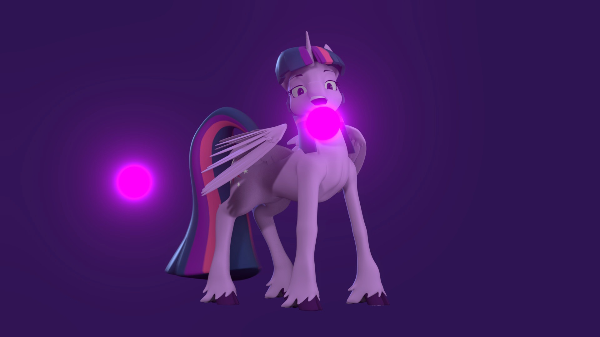 Twilight Sparkle Low-poly 3D model_7