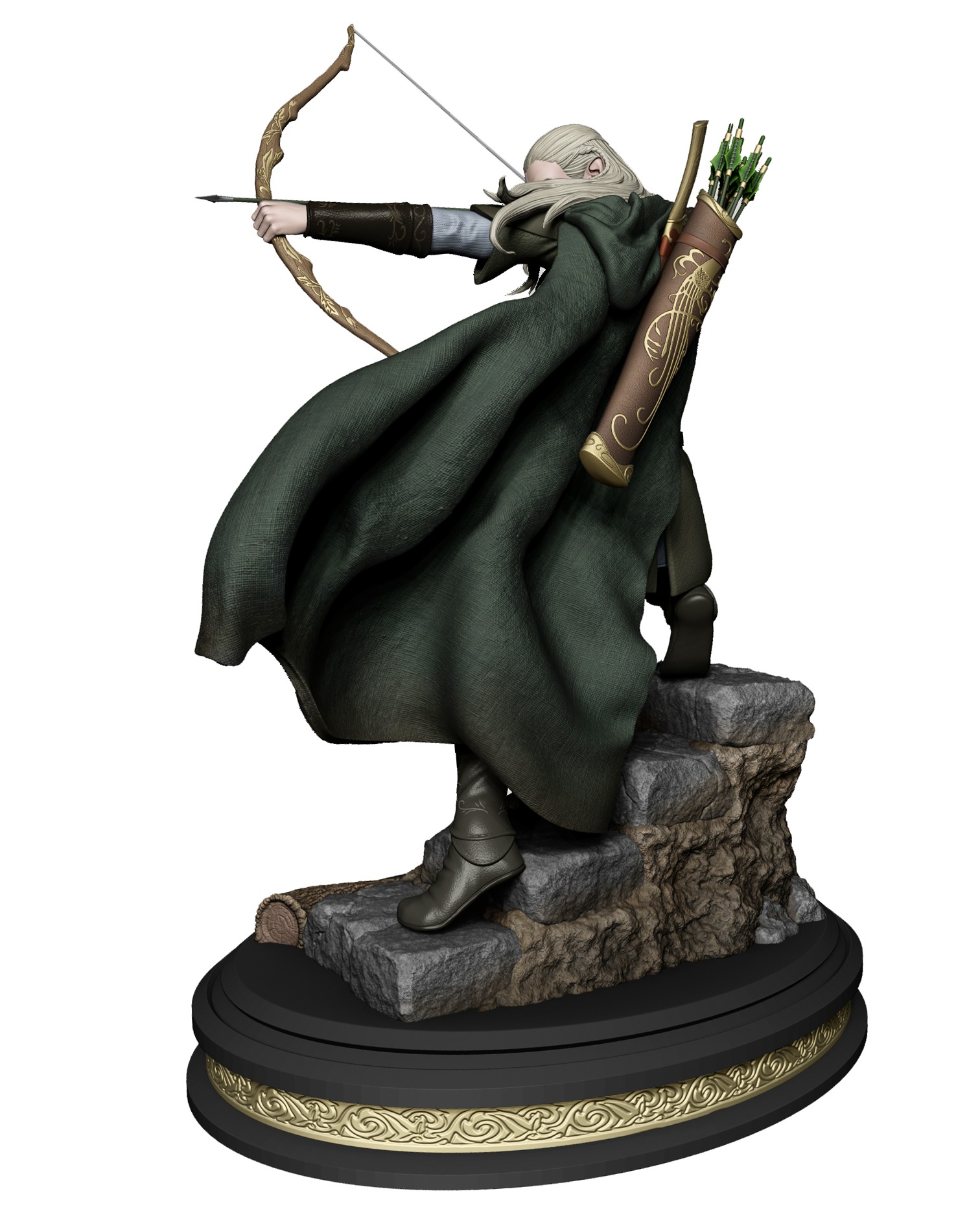 Legolas statue for 3D Printing 3D print model_3