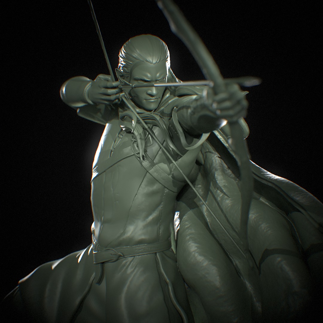 Legolas statue for 3D Printing 3D print model_9