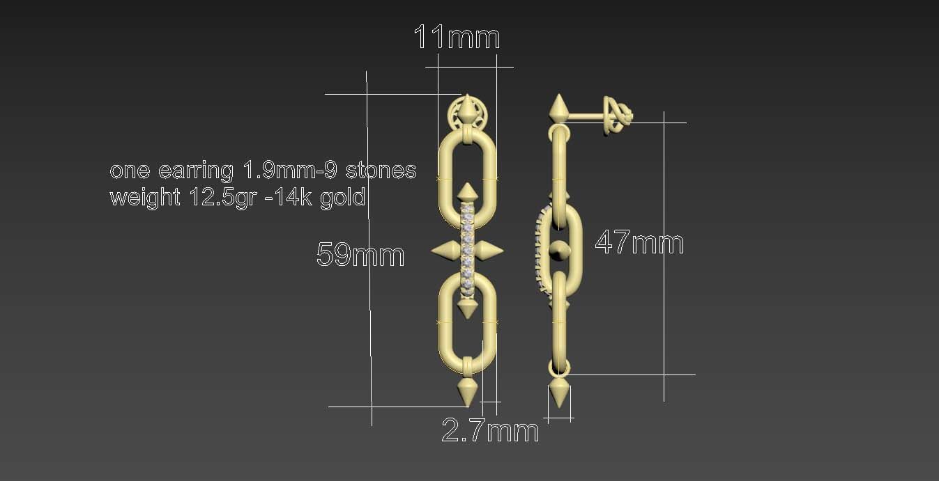 EARRINGS 3D print model_25