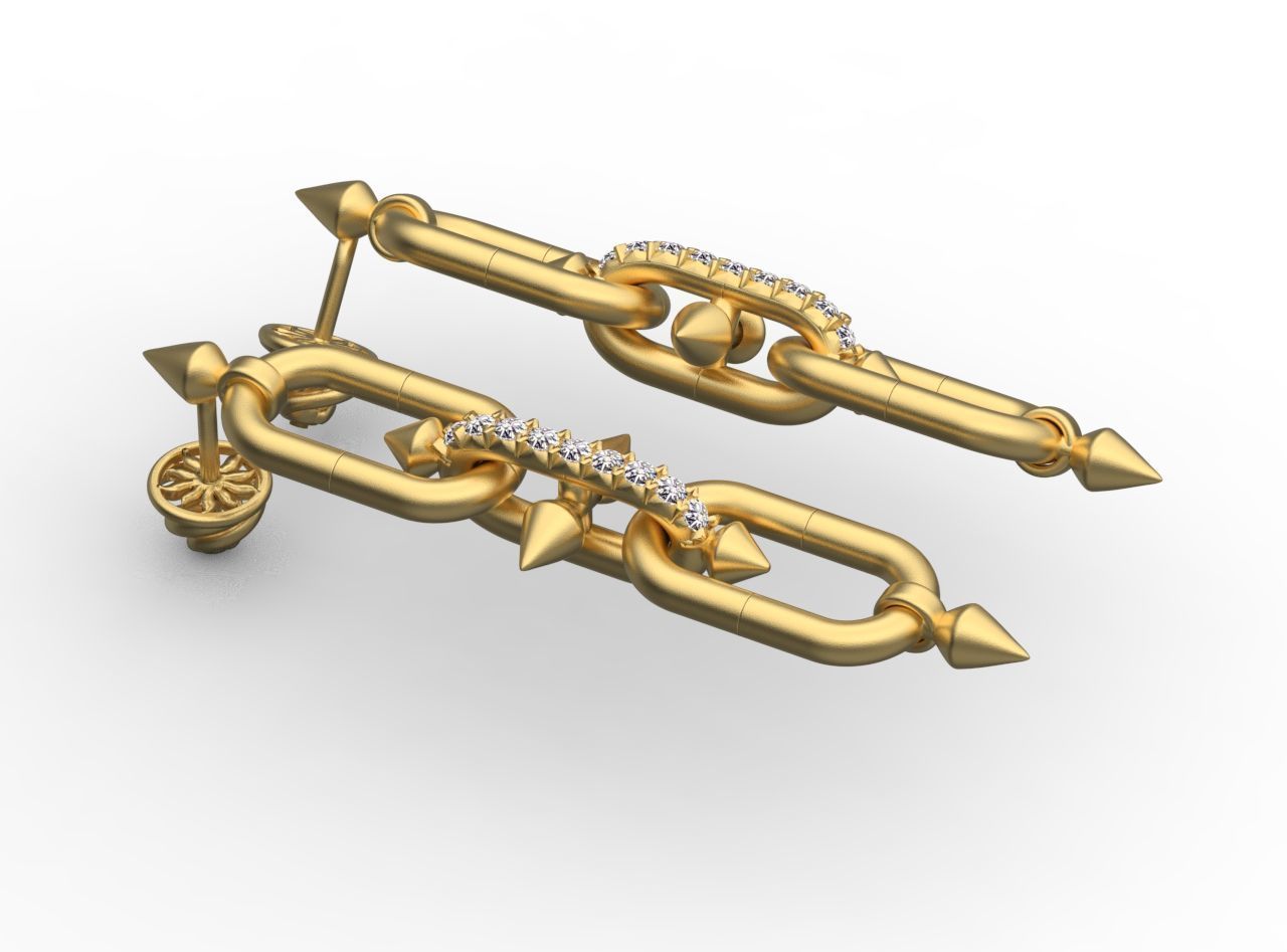 EARRINGS 3D print model_3