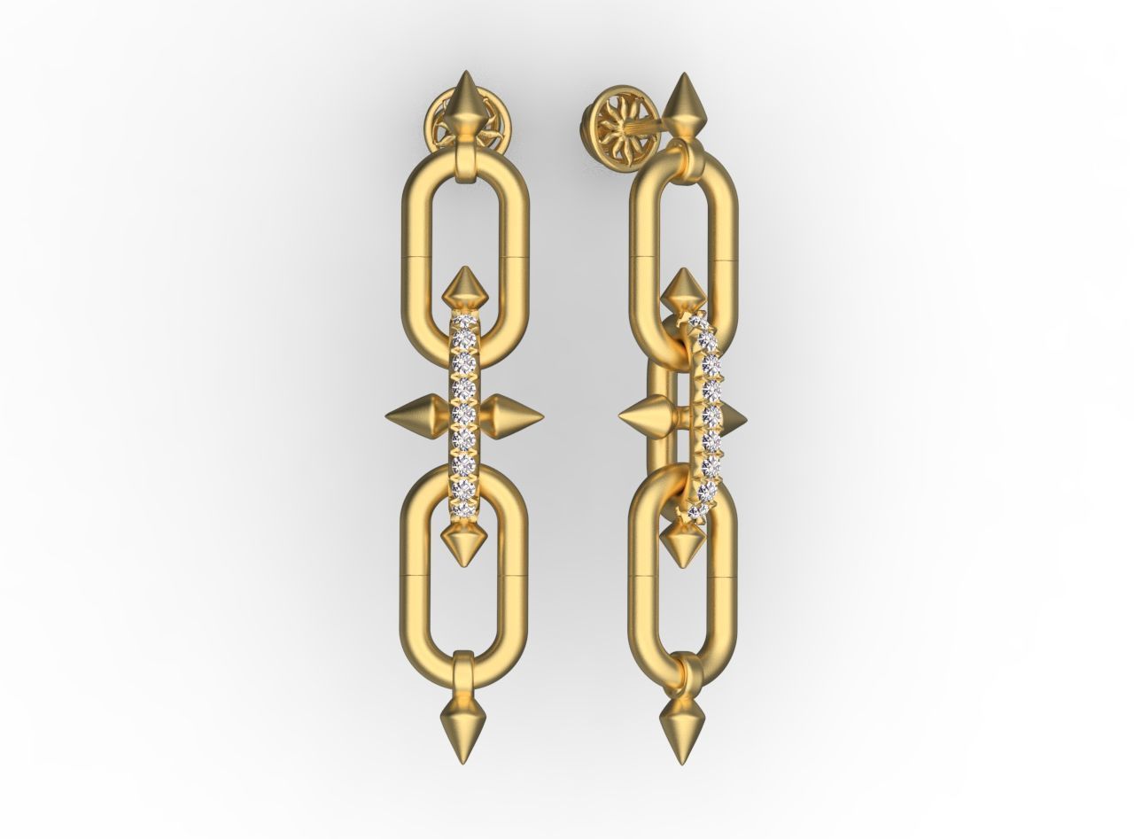 EARRINGS 3D print model_23