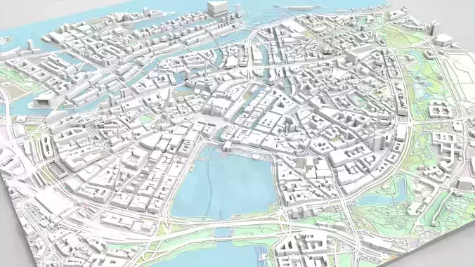 Cityscape Hamburg Germany