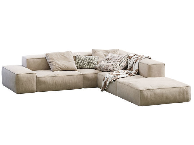 Living Divani NeoWall Sofa 3D model 2