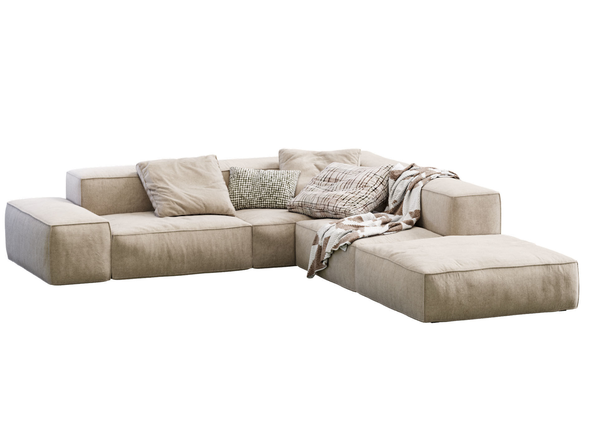 Living Divani NeoWall Sofa 3D model_1