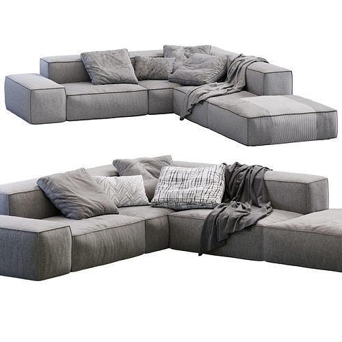 Living Divani NeoWall Sofa 3D model 6