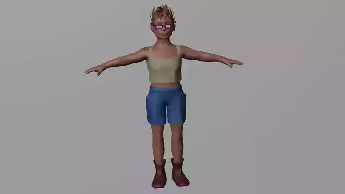 Original Character Girl Mesh 