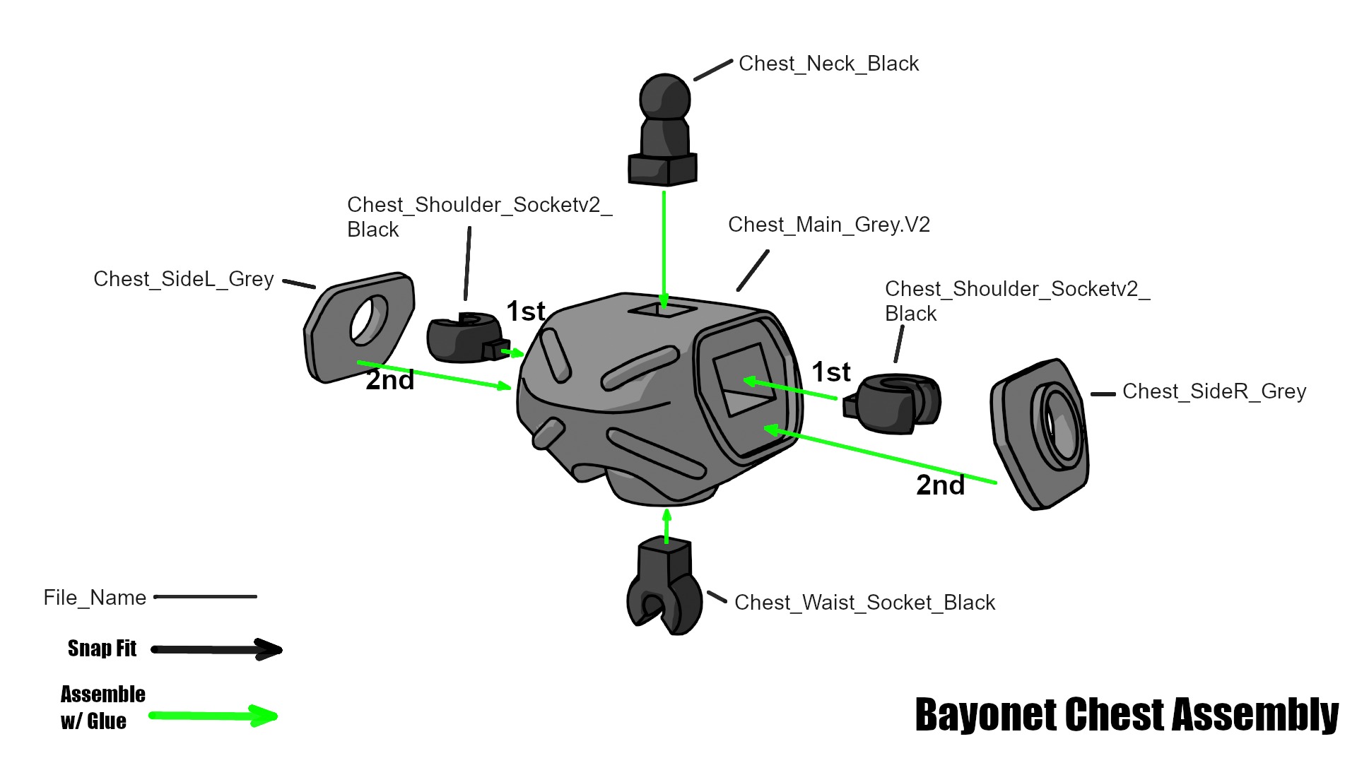 Bayonet 3D print model_8