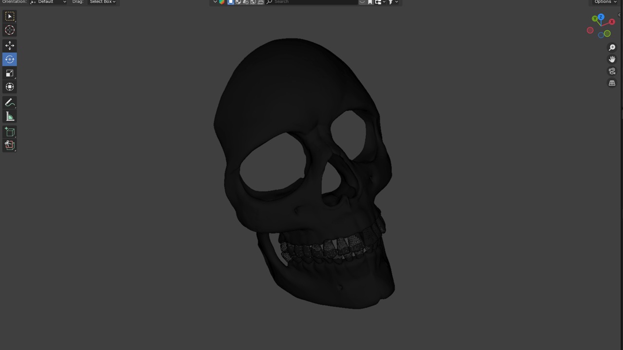 Human Skull Mask High Resolution 3D model_3