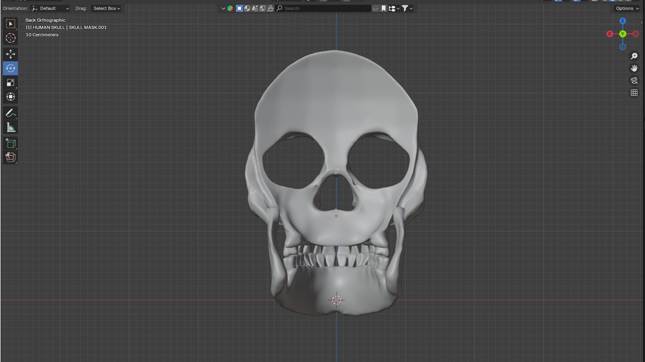 Human Skull Mask High Resolution 3D model_4