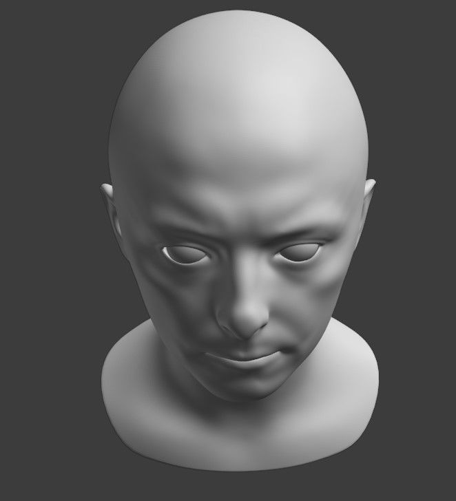 Simon Pegg face 3D print model_4