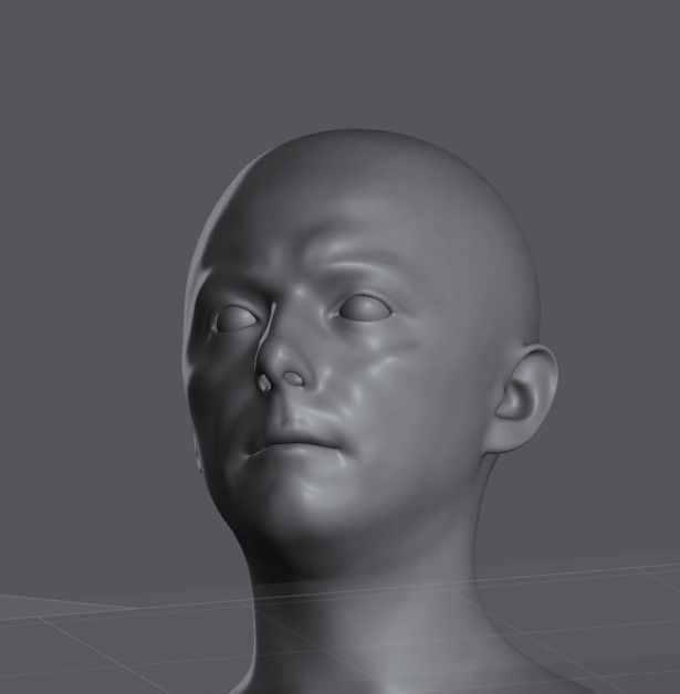 Simon Pegg face 3D print model_1