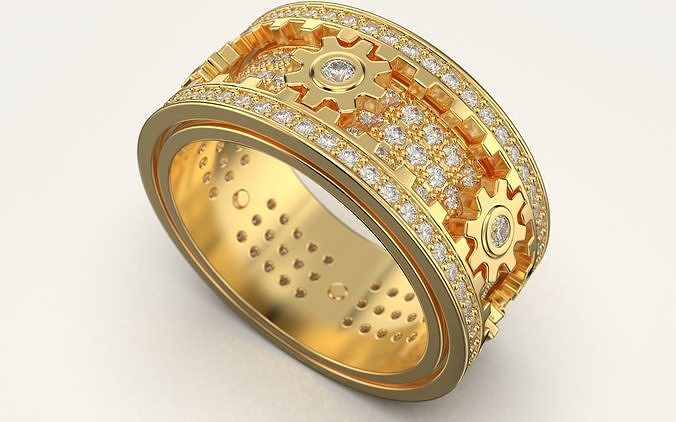 Ring With Gears 3D print model