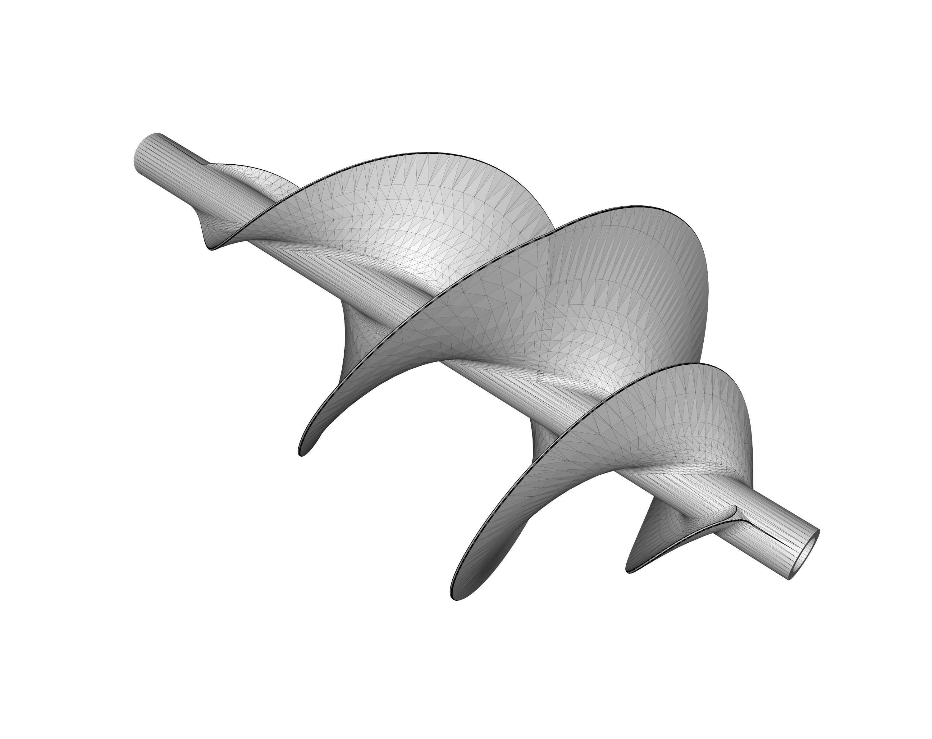 Spiral wind turbine 3D print model_4