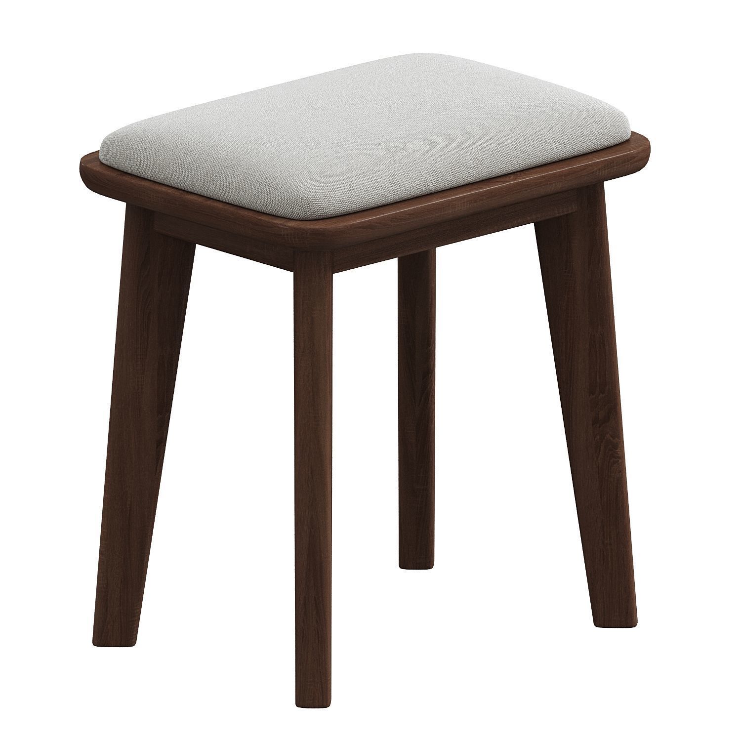 Chic Uplostered Stackable Accent Stool 3D model_1
