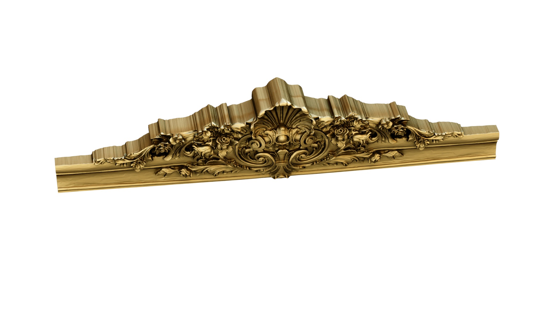 classic decor ornament 09 3D model_4