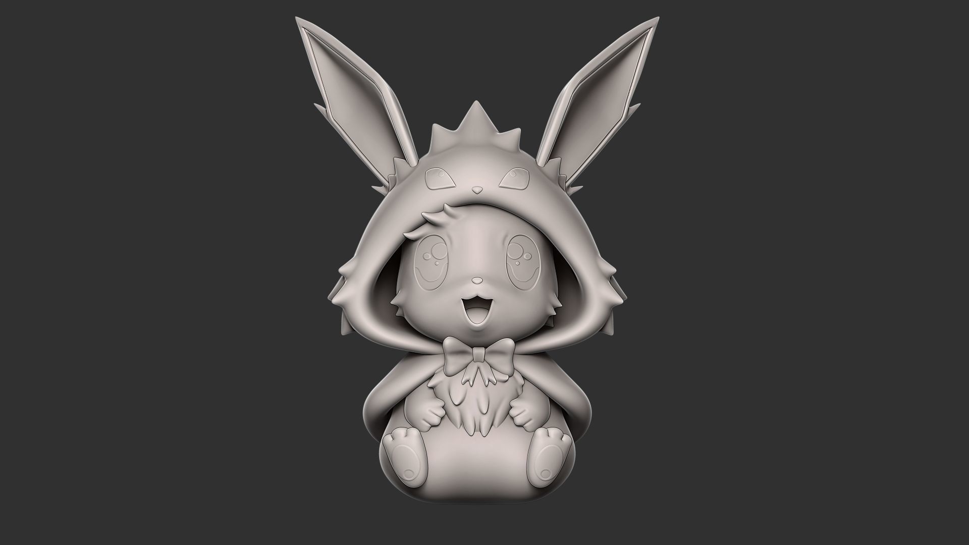 eevee jolteon style 3D print model_2
