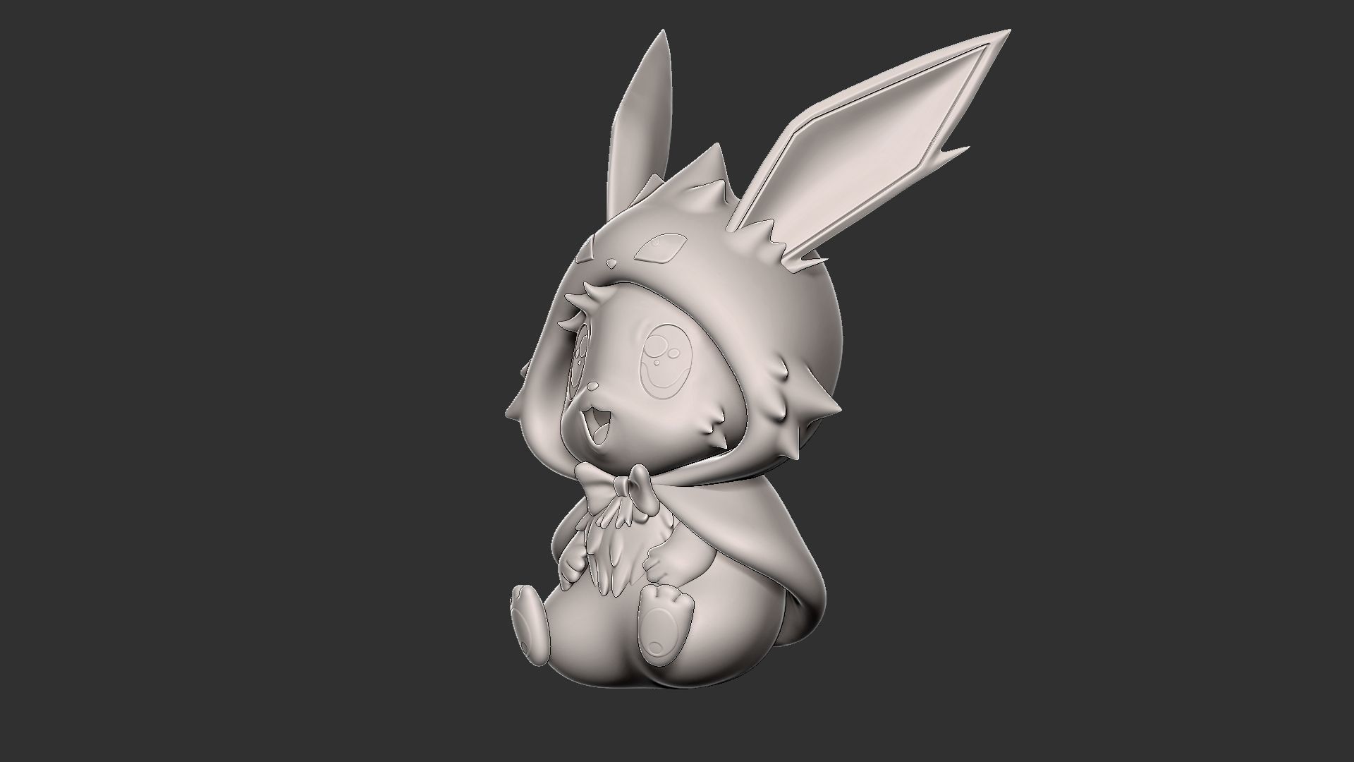 eevee jolteon style 3D print model_4
