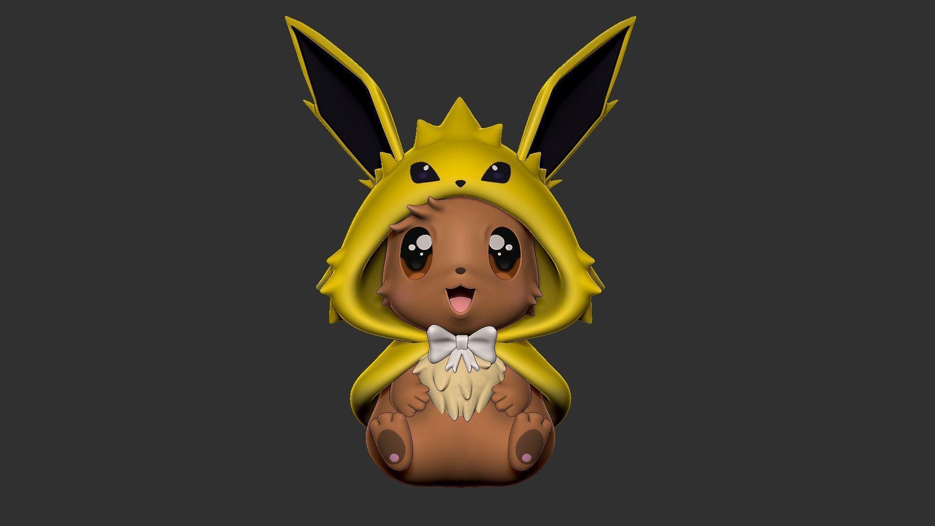 eevee jolteon style 3D print model_1