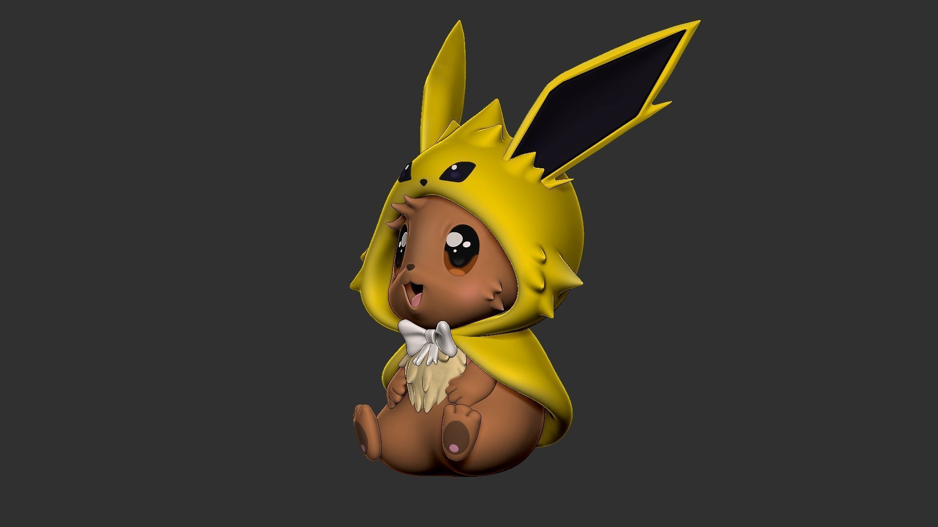 eevee jolteon style 3D print model_3
