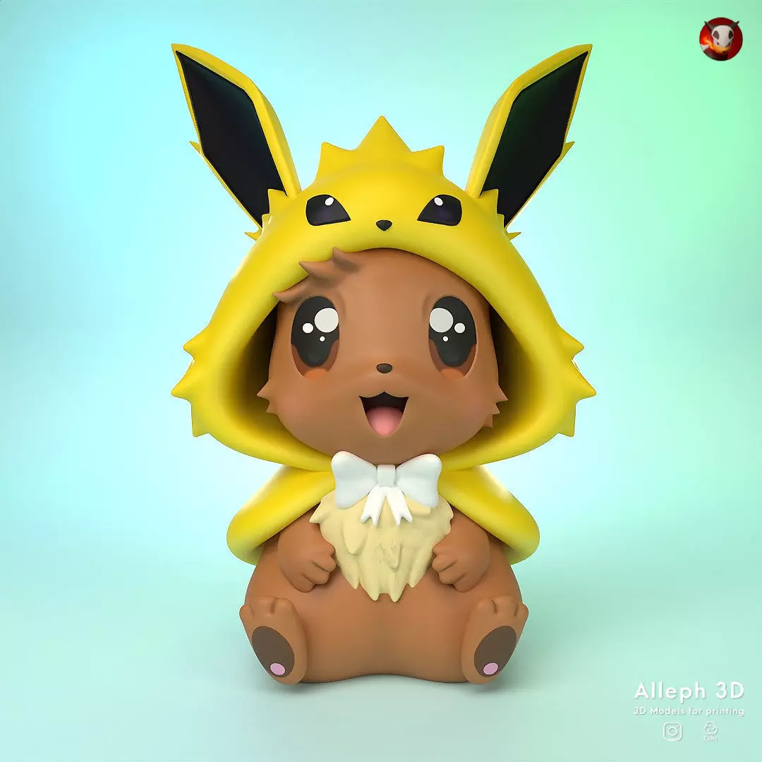 eevee jolteon style 3D print model_0