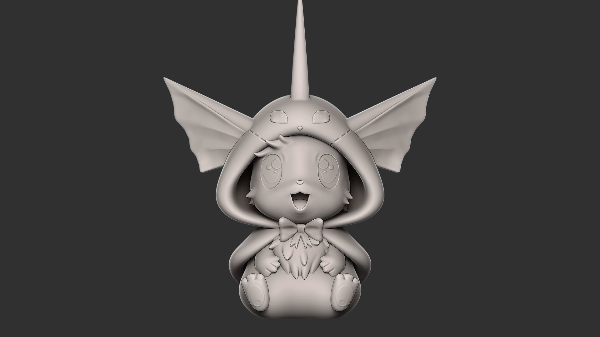 eevee vaporeon style 3D print model_2