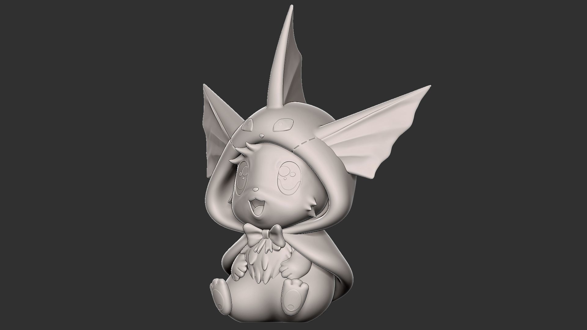 eevee vaporeon style 3D print model_4